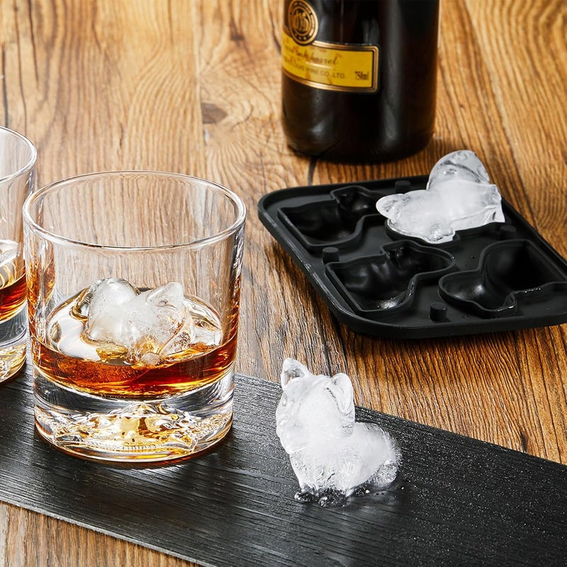 ACOOKEE 3D Corgi Dog Ice Cube Tray Fun Shapes, Novelty Corgi Mom/Dad Gifts for Dog Lovers, Cute Ice Mold for Whiskey,Cocktail,Bourbon - Image 2